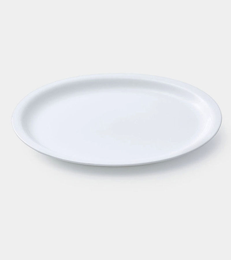 CMA Oval Flat Plate 290 | White Glazed