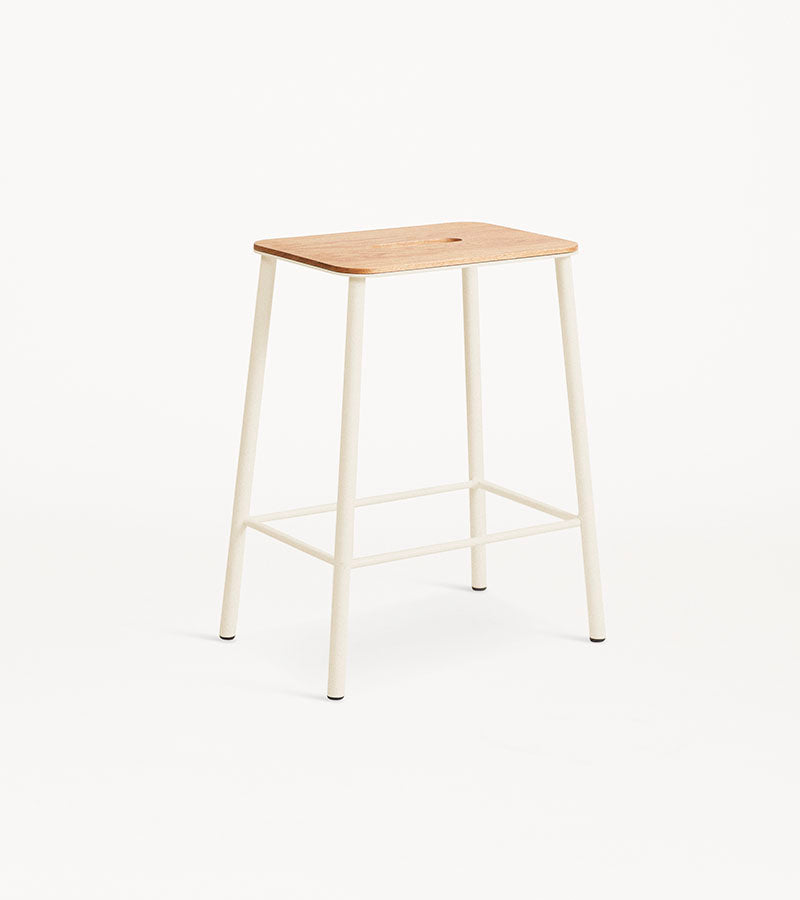 Adam Stool Oak H50