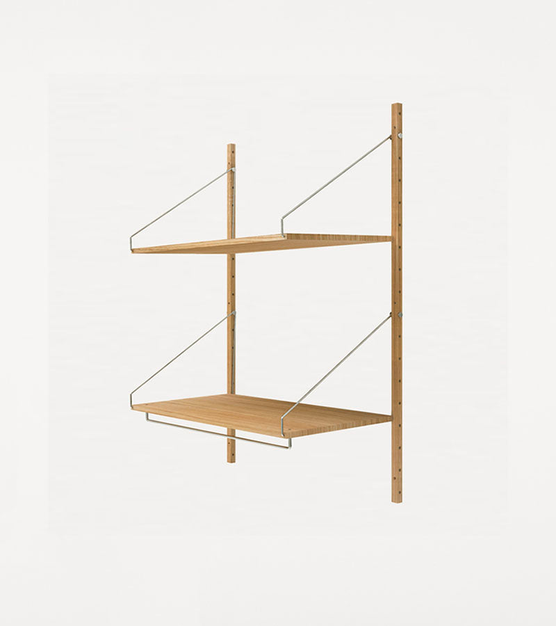 H1148 | Hanger Section · Natural Oak · Shelf Library