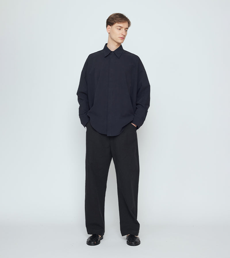 Signature Cocoon Dress Shirt | Black