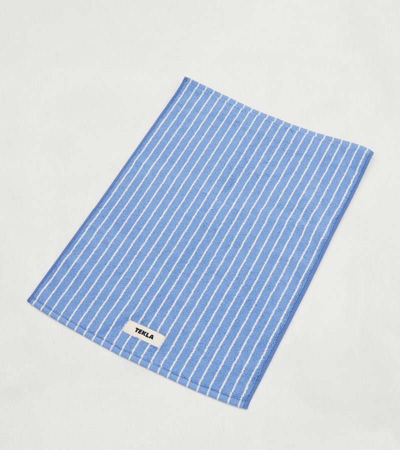 Bath Mat | Clear Blue Stripes