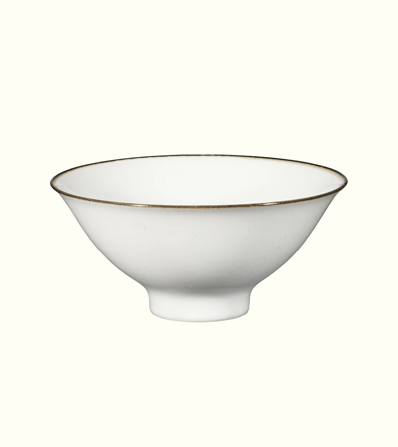 Alongu Rice Bowl | Edged White | Jin Kuramoto