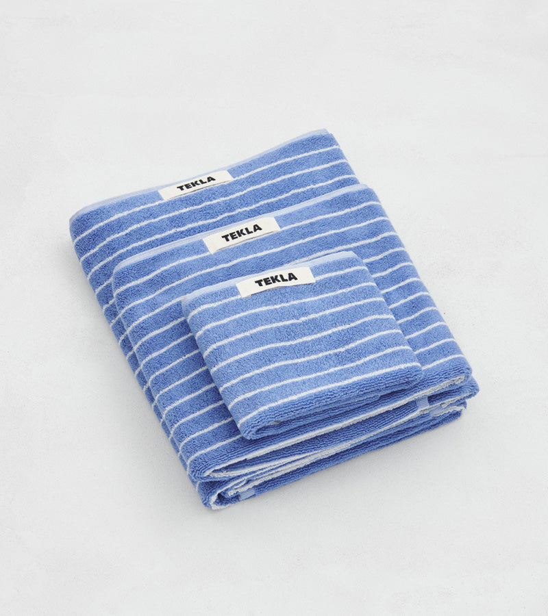 Towels | Clear Blue Stripes