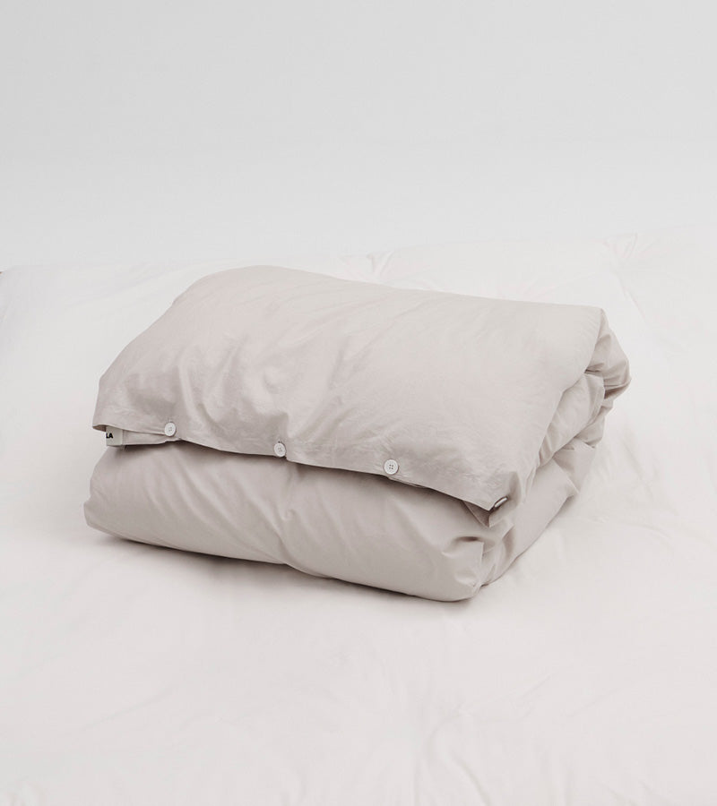 Percale Bedding | Soft Grey